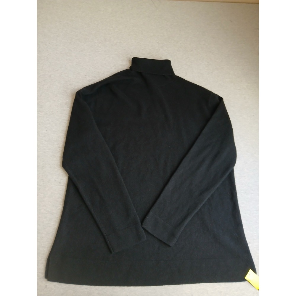 Neiman Marcus Sweater XL 100 Cashmere Quiet Luxury Minimalist Turtleneck Knit - Picture 5 of 11